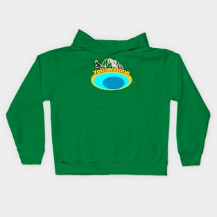 Yellowstone national park nature travel volcano Kids Hoodie